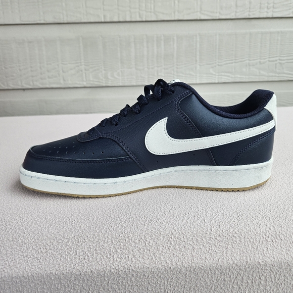 Nike Court Vision Low Sneaker Men SZ 10.5 Obsidian Summit White Blue FZ5547-400 - Picture 3 of 11